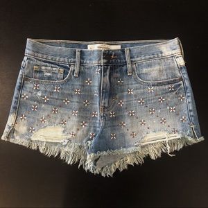 Abercrombie Embellished Denim Shorts | Size 4